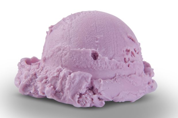 Helado de frambuesa