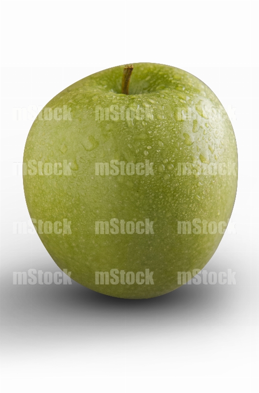 Manzana verde jugosa