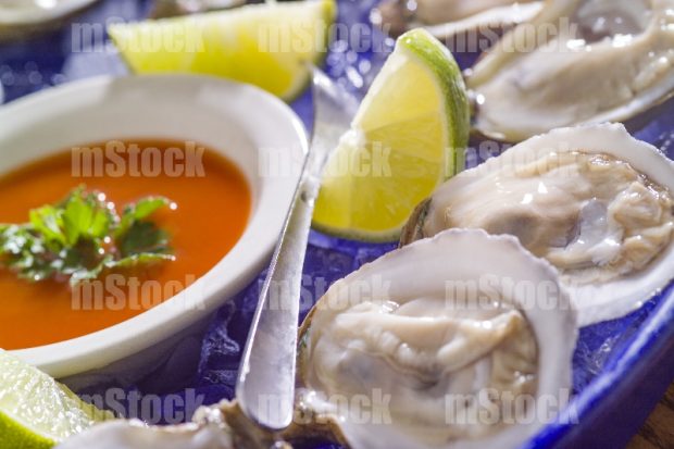 Ostiones en su Concha platillo