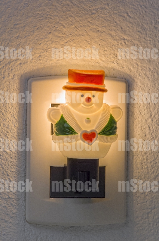 Luz de noche con Interruptor Mono de Nieve