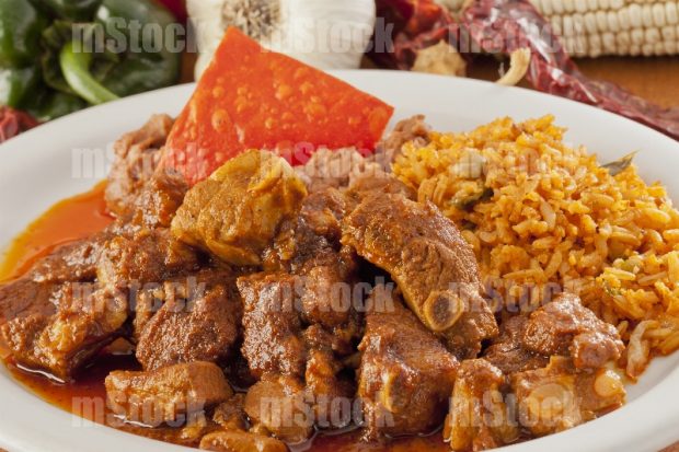 Asado de puerco con arroz