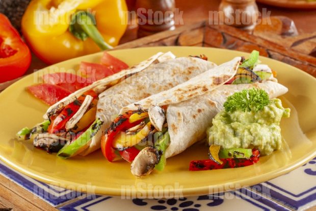 Burritos vegetarianos