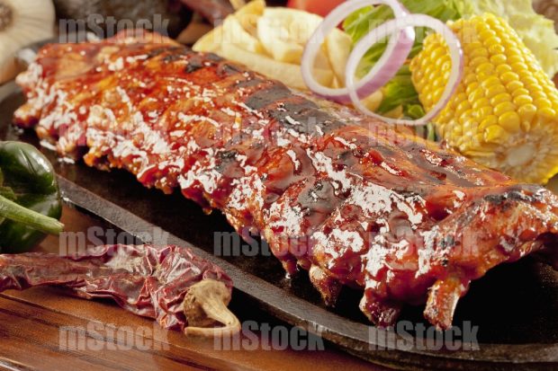 Costillas de cerdo en salsa barbecue 1