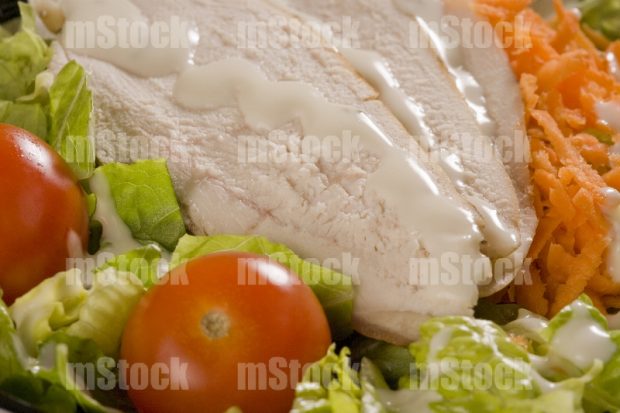 Ensalada con pechuga de pollo 1