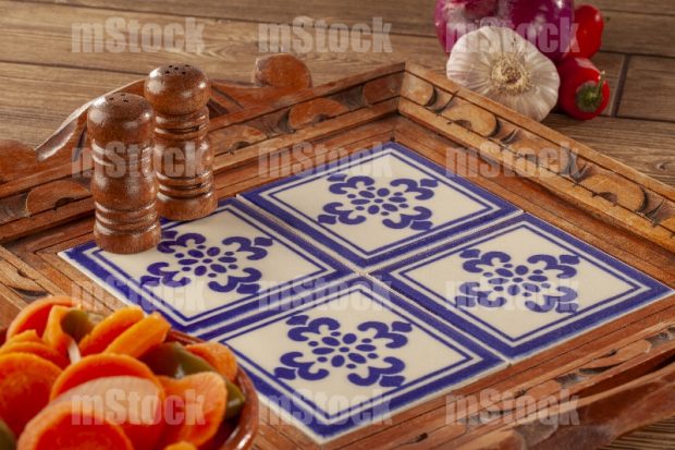 Fondo de mesa mexicana talavera