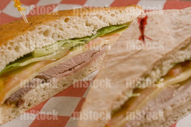Panini de jamon y queso