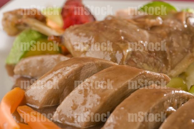Pato al Horno close up
