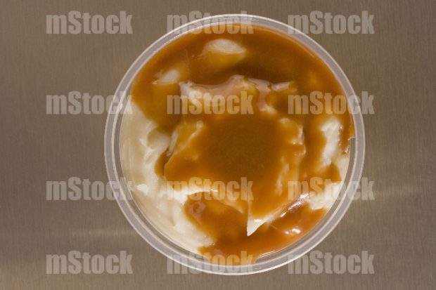 Puré de papa con gravy complemento 1