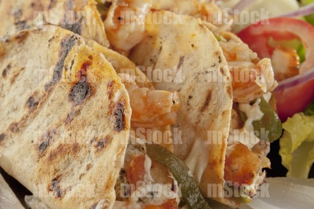 Taco gobernador de camaron 2