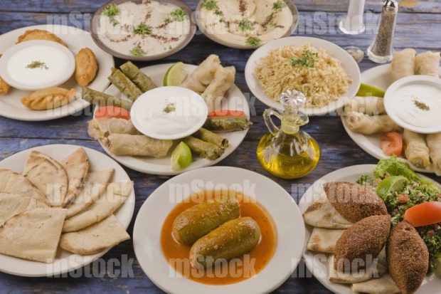 Comida Árabe Platillos Surtidos