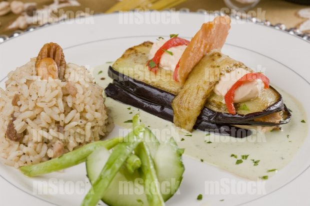 Milhojas de Berenjena