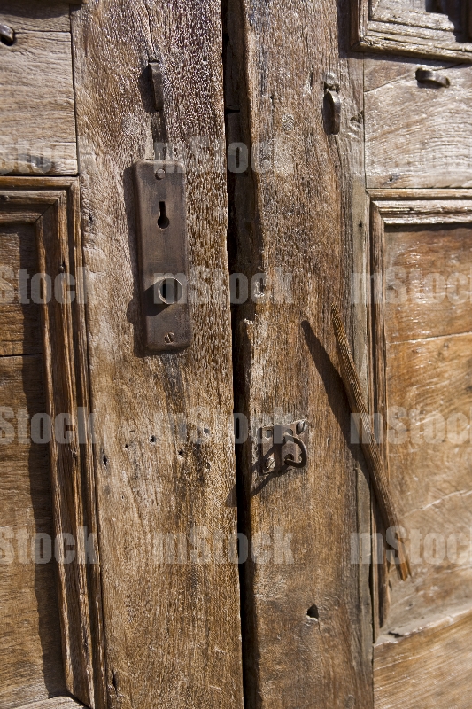 Puerta de Madera Vintage closeup