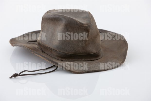 Sombrero de piel usado