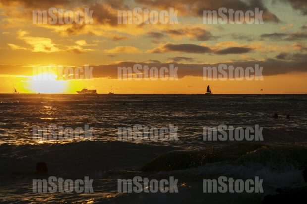 Puesta de Sol en el mar
