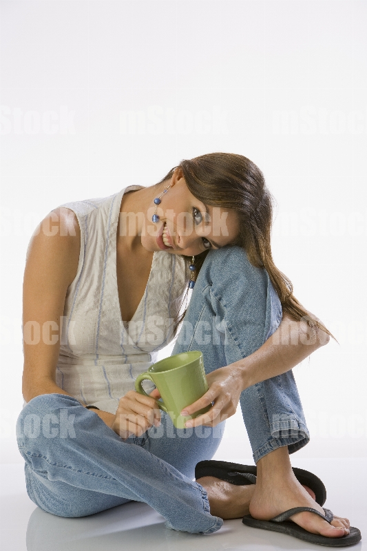 Mujer tomando Té