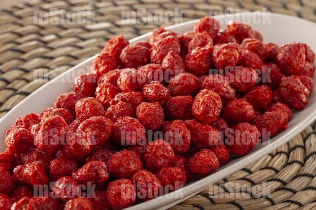 Cacahuate garapiñado rojo