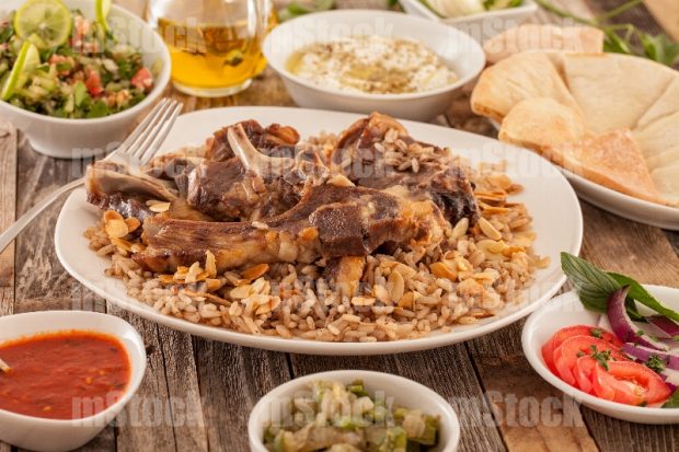 Chuletas de cordero con arroz 1