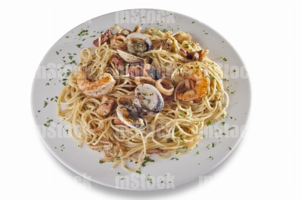 Espagueti con mariscos 2