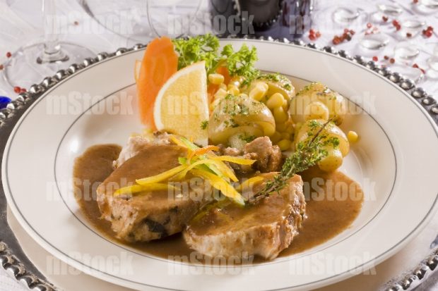 Lomo de cerdo con verduras 1