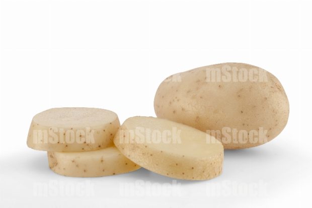 Papa Blanca rebanadas
