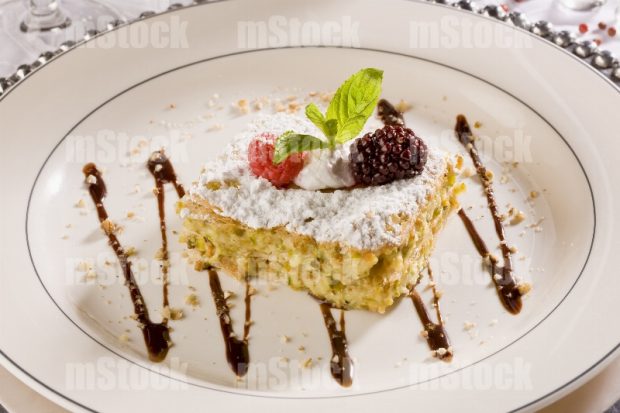 Postre de pistache