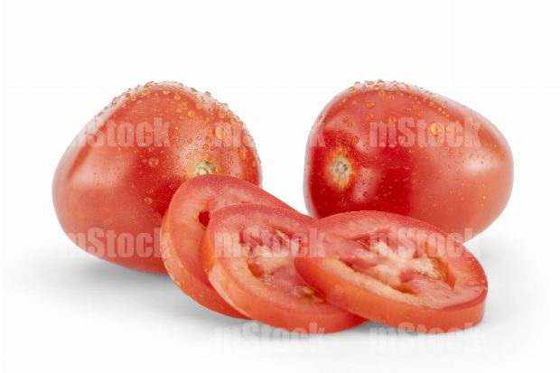 Tomate huaje rebanado