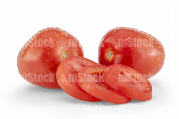 Tomates huaje y rebanados