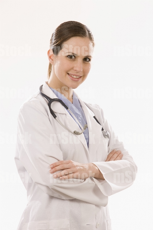 Doctora con estetoscopio 1