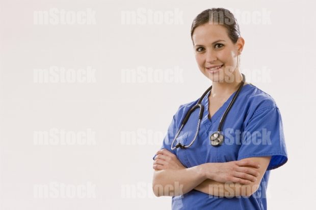 Doctora con estetoscopio 15