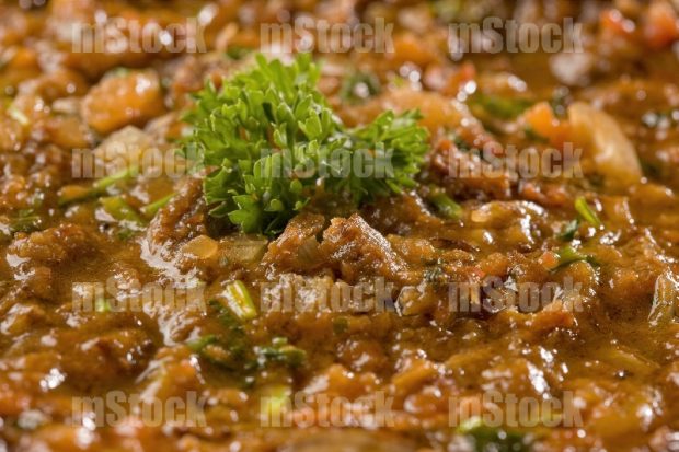 Carne Seca preparada en salsa