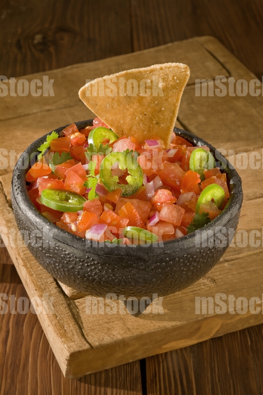 Pico de gallo como entrada