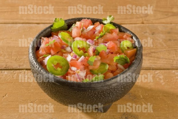 Pico de gallo en tazón