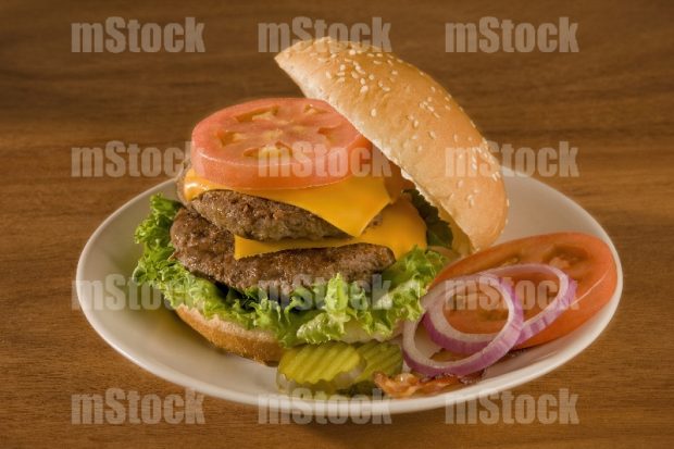Hamburguesa casera doble