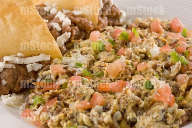Machaca con huevo a la mexicana
