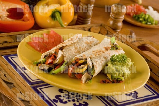 Burritos con vegetales