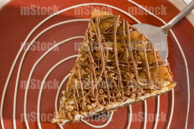 Pastel Tortuga rebanada