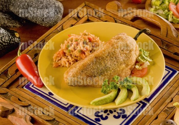 Chile relleno de carne