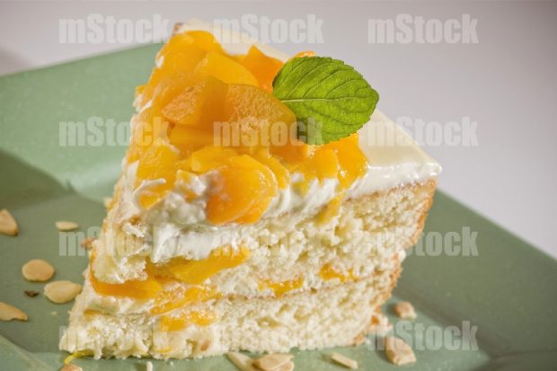 Pastel de Mango rebanada