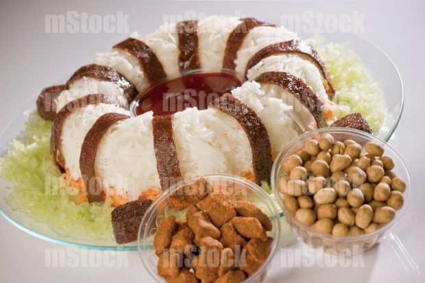 Rosca de jícama zanahoria pepino y tamarindo