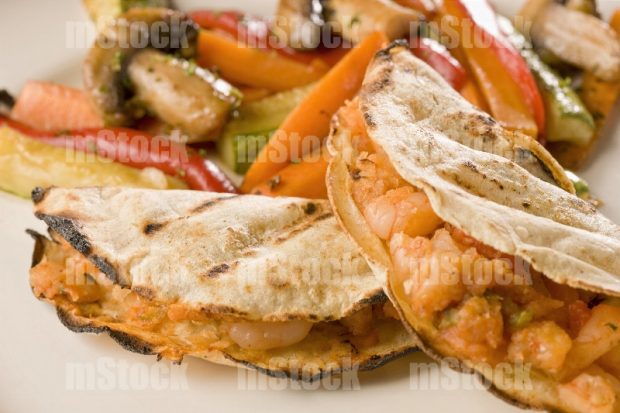 Tacos de camarón