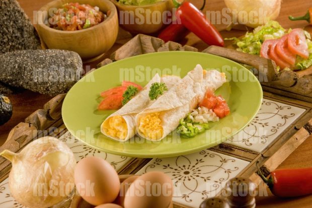 Burritos de Huevo revuelto