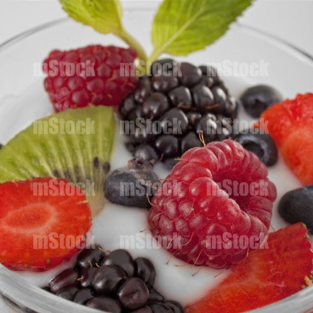 Yogurt griego con fruta