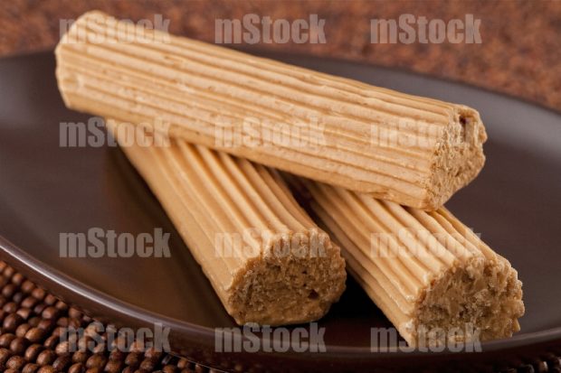 Dulce gusanito de leche quemada