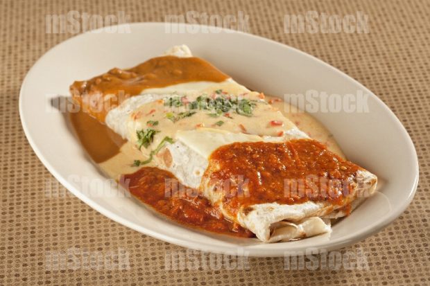 Burrito en salsa