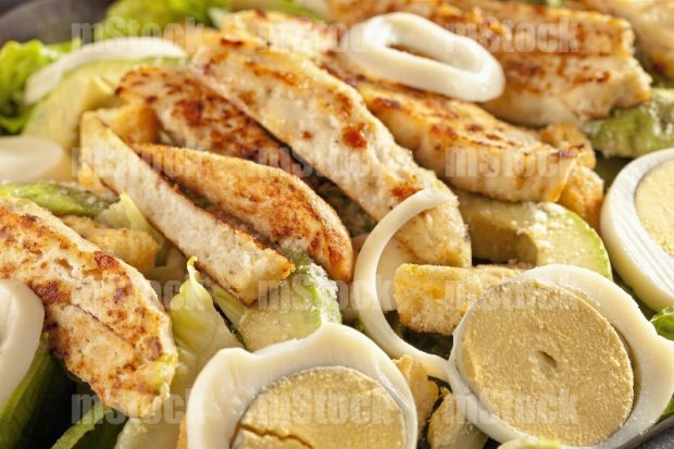 Ensalada verde con pollo