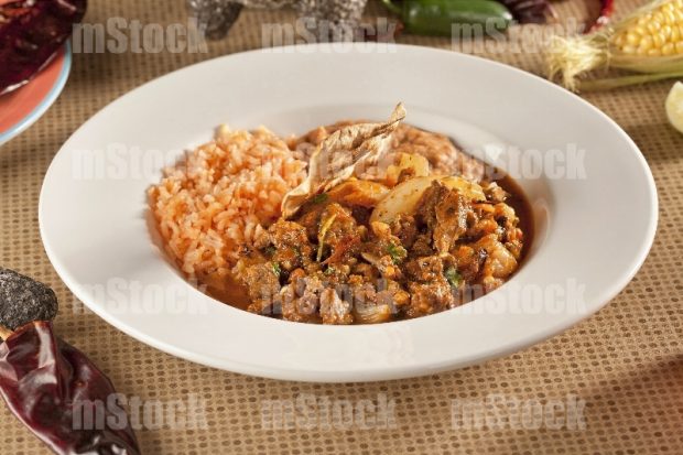 Estofado de res con arroz