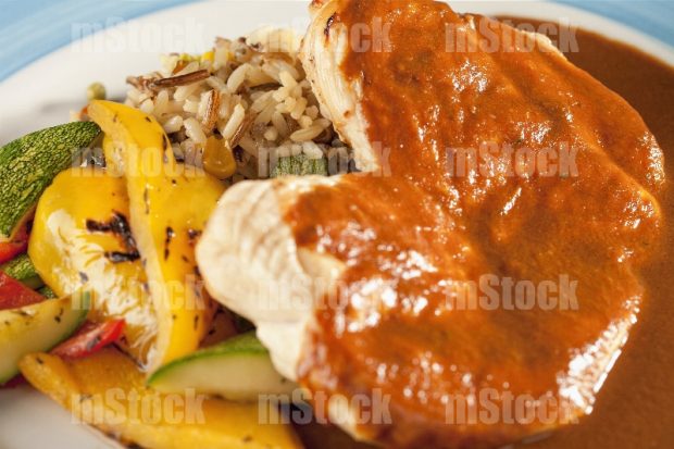 Pechuga de Pollo en achiote