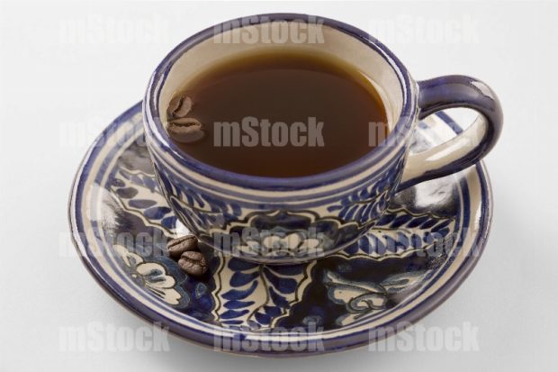 Café en taza de talavera