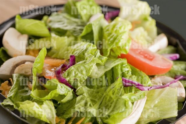 Ensalada Verde con champiñones
