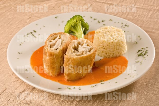 Platillos de boda con pollo